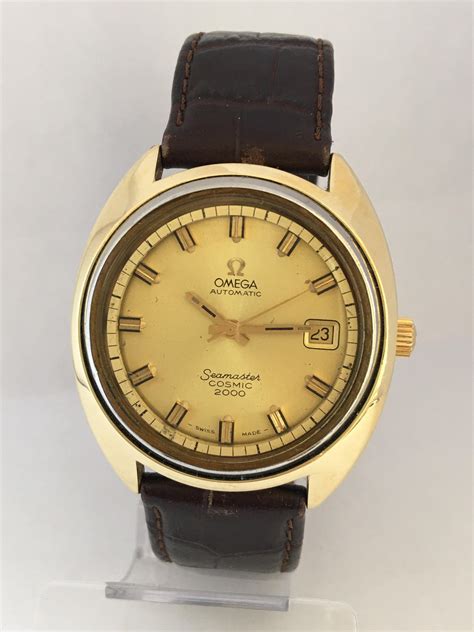 omega seamaster cosmic 2000 gold plated
